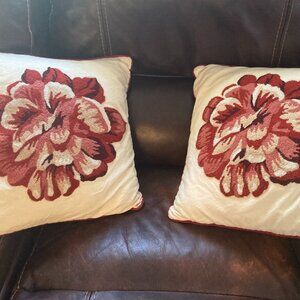 Set of 2 "Boho" Style Pillows - 18"